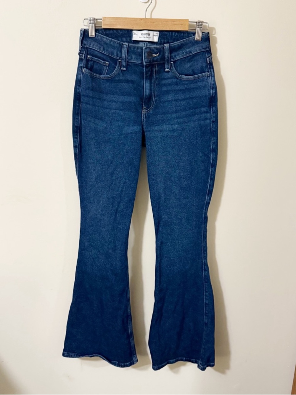 Hollister Curvy High Rise Flare Womens Jeans Size 4 R